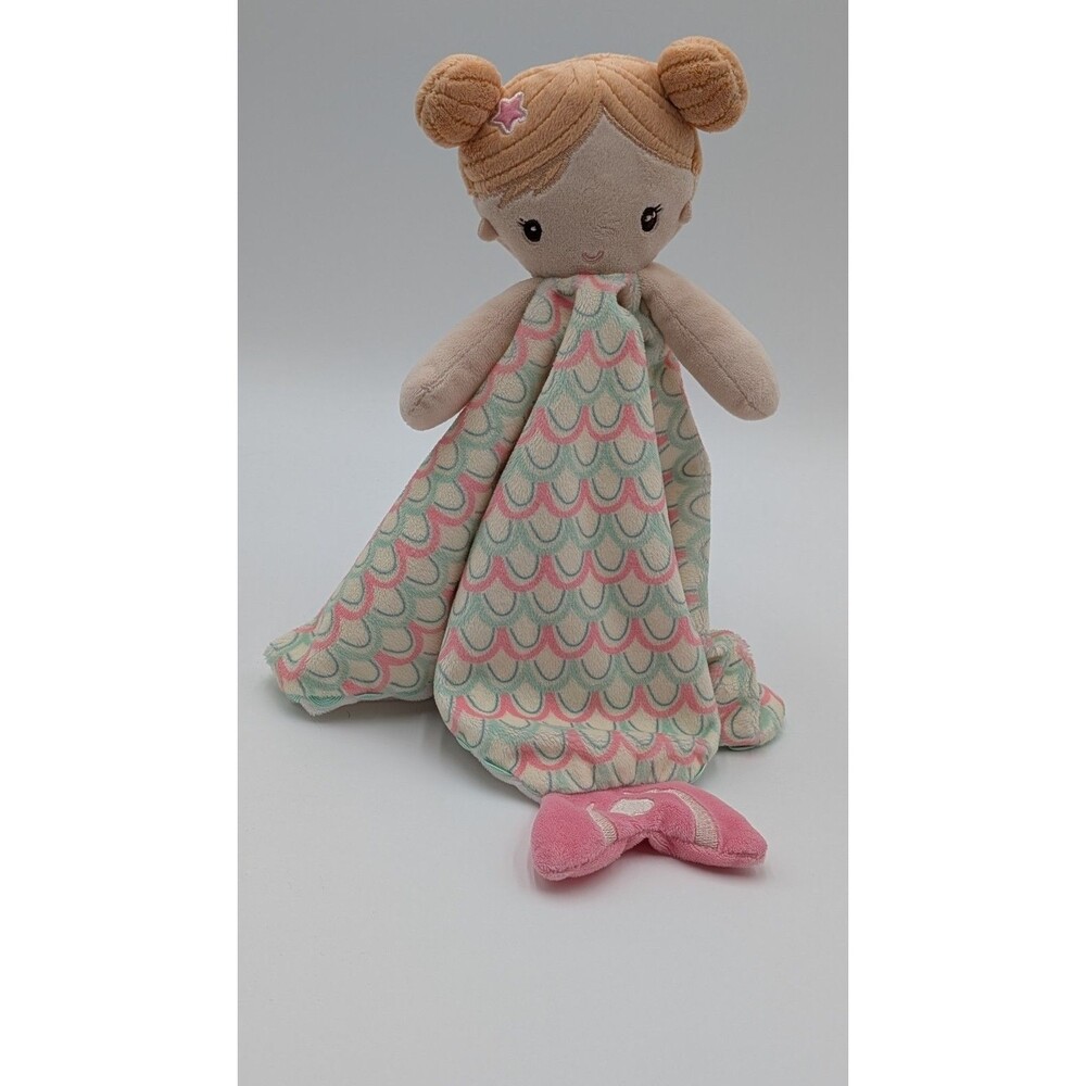 Douglas Baby Girl Lovey Security Blanket Pink Plush Princess Doll Stars flaw